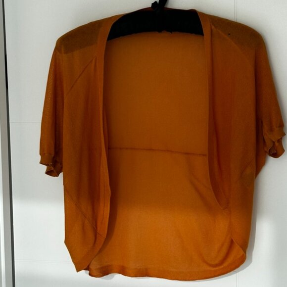 Uniqlo Burnt Orange Shrug/Sweater - Picture 1 of 5